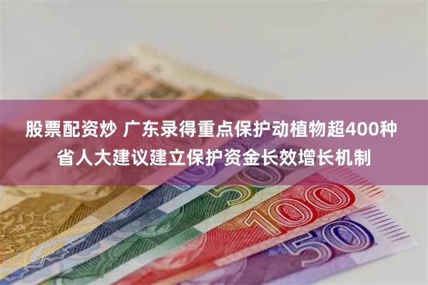 股票配资炒 广东录得重点保护动植物超400种 省人大建议建立保护资金长效增长机制