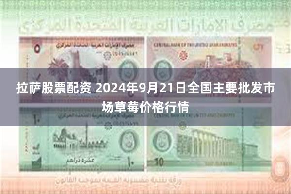 拉萨股票配资 2024年9月21日全国主要批发市场草莓价格行情