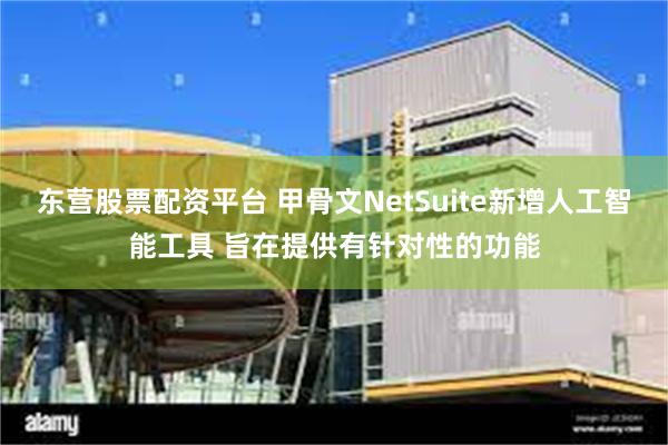 东营股票配资平台 甲骨文NetSuite新增人工智能工具 旨在提供有针对性的功能